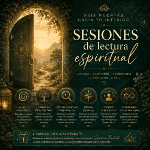 Sesión de lectura espiritual + seis meses de regalo en la escuela SUPERACIÓN ILIMITADA (puedes darte de baja cuando quieras)